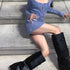 DAMEN LANGSCHAFT STIEFEL MIT KEILABSATZ – KNIEHOHE SLIP-ON STIEFEL